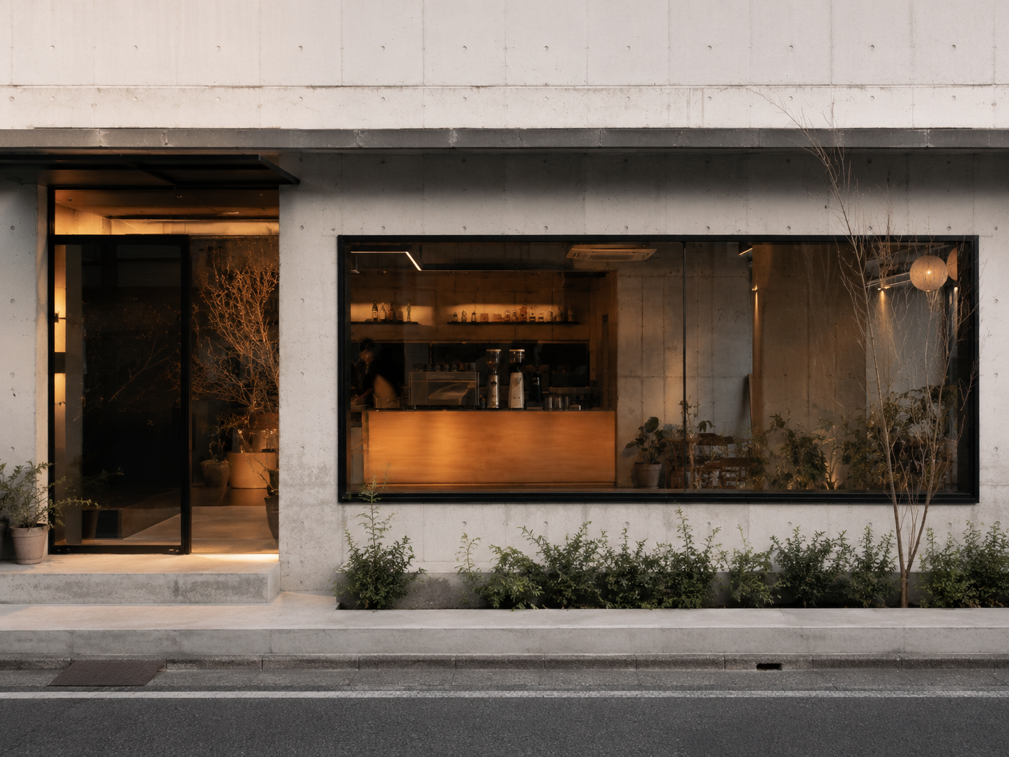 コーヒースタンドの店内