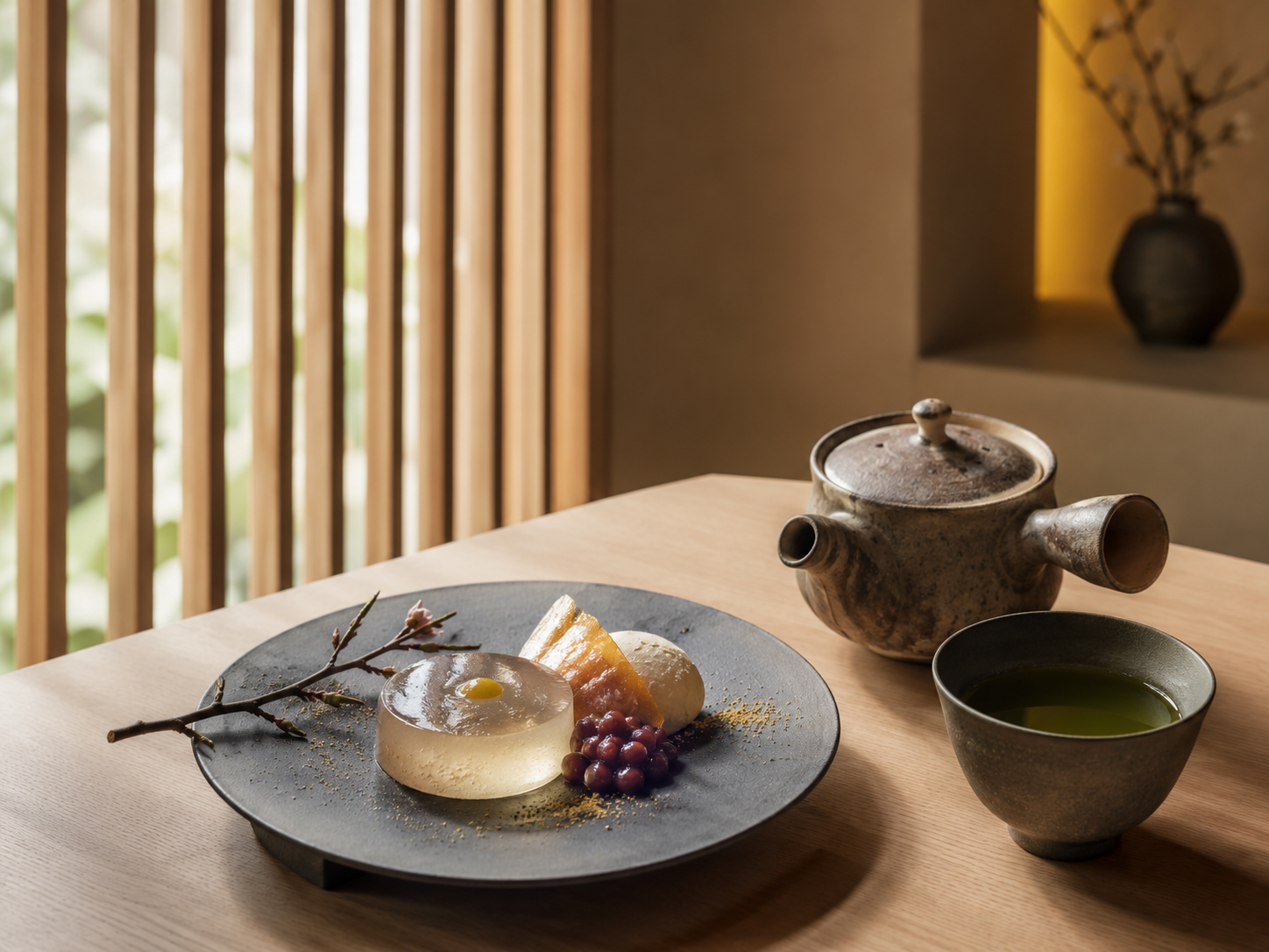 和スイーツとお抹茶
